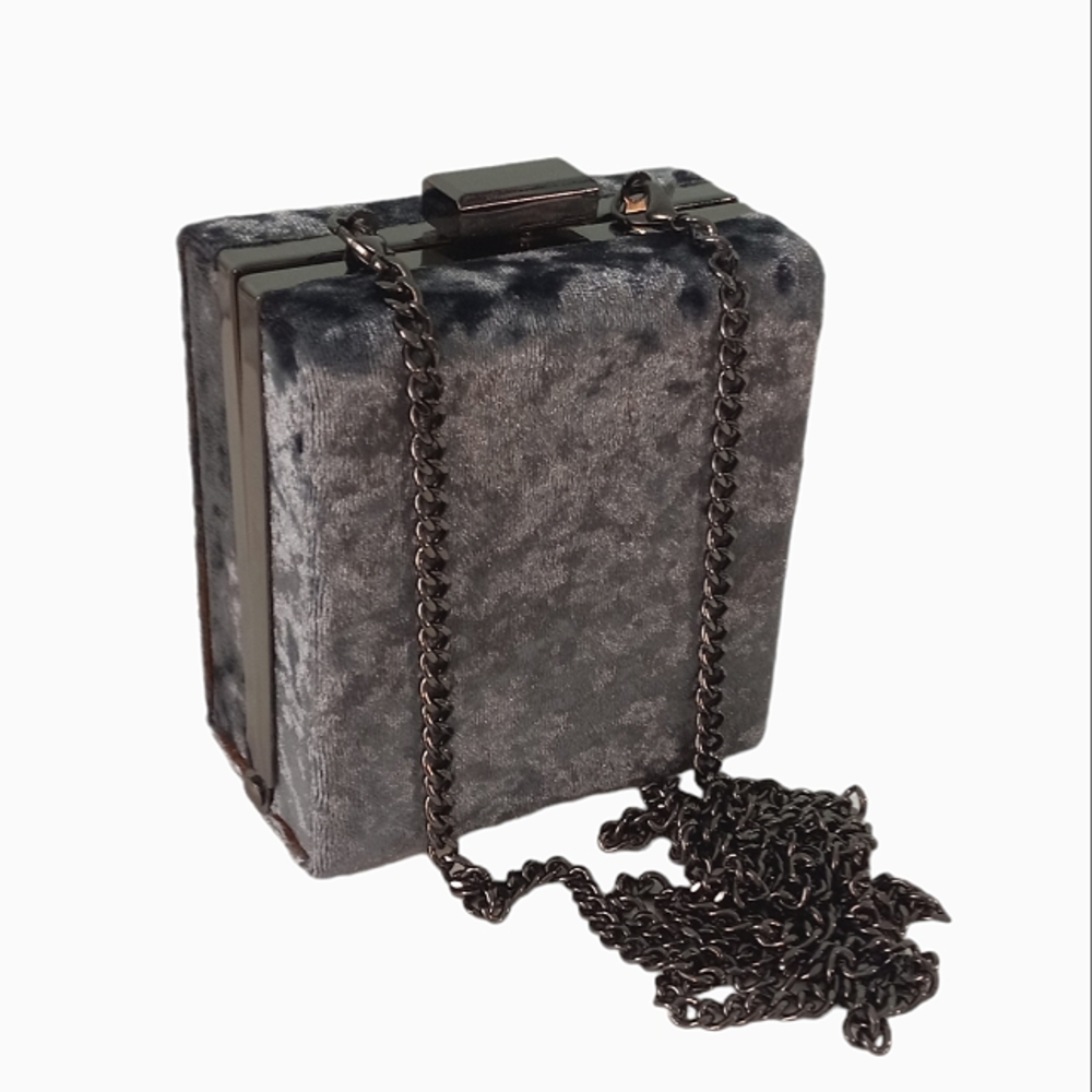 NWOT | Asos Crushed Velvet Box Clutch